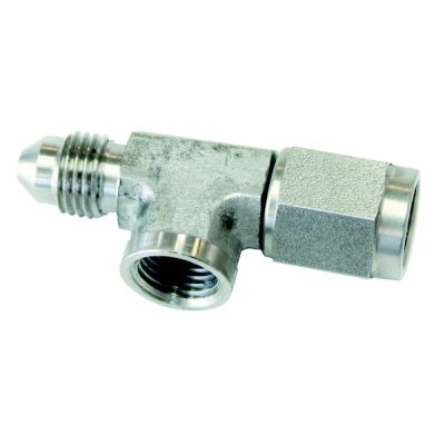 AeroFlow=Straight -3AN Female to Male with 1/8" NPT Port Stainless Steel