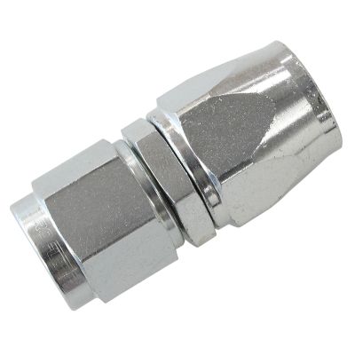AeroFlow=Zinc Coated Steel Straight Hose End -6AN to -6AN Suit 200 Series PTFE