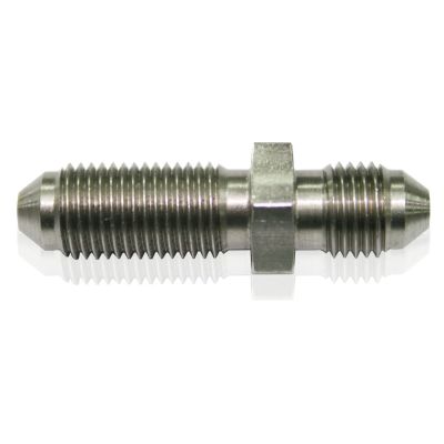 AeroFlow=Straight Stainless Steel Bulkhead -3AN