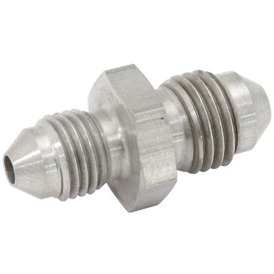 AeroFlow=Stainless Steel Male Flare Stepped Union Fitting Male -4AN to Male -3AN (Short)