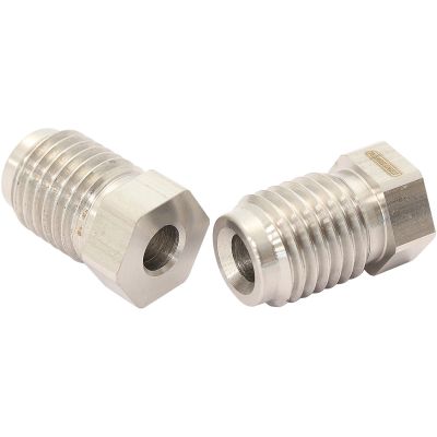 AeroFlow=Stainless Steel Inverted Flare Tube Nuts (Pair) M12 -1.5mm to 3/16" Hard