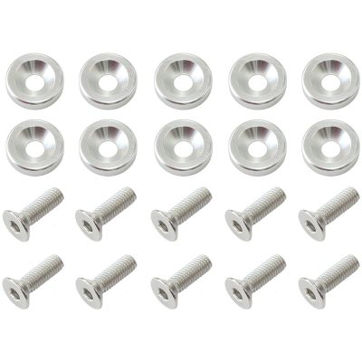 AeroFlow=Billet Dress-Up/Fender Bolt Kit M8 x 1.25mm (20mm UHL) Silver Finish