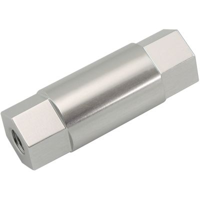 AeroFlow=M6 Female Hex Spacer 40mm Length Silver Finish