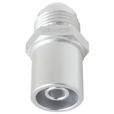 AEROFLOW=Press In Rear Valve Cover Breather Adapter -8AN (20mm O.D)