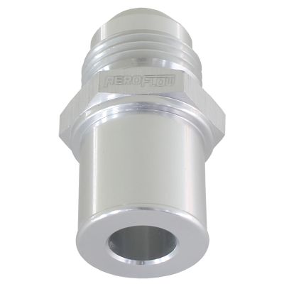 AEROFLOW=Press In Rear Valve Cover Breather Adapter -8AN (19mm O.D)