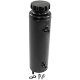 AeroFlow=Universal Large Fabricated Alloy Radiator Overflow Tank-Black Finish