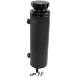 AeroFlow=Universal Large Fabricated Alloy Radiator Overflow Tank-Black Finish