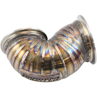 AeroFlow=Mitsubishi Evo 4-9 Turbo Exhaust Dump Pipe Suits High Mount GT30-GT35