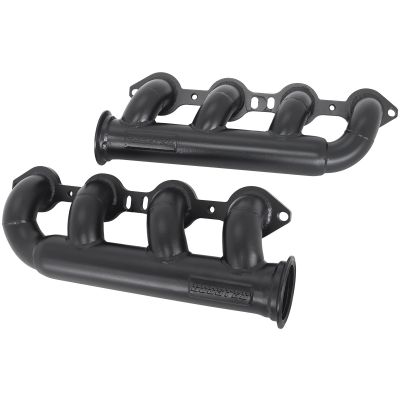 AeroFlow=GM LS Twin Turbo Manifolds Forward Facing 2.5"V-Bands