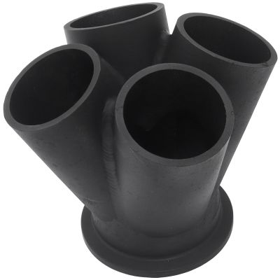 AeroFlow=4 into 1 Round Turbo Merge Collector with 1-1/2" Tube Size V-Band Flange