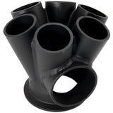 AeroFlow=6 into 1 Round Turbo Merge Collector V-Band Flange 50mm Wastegate Hole