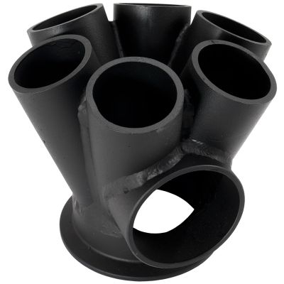 AeroFlow=6 into 1 Round Turbo Merge Collector V-Band Flange 50mm Wastegate Hole