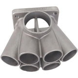AeroFlow=6 into 1 Oval Turbo Merge Collector T4 Twin Entry Flange 54mm I.D Wastegate
