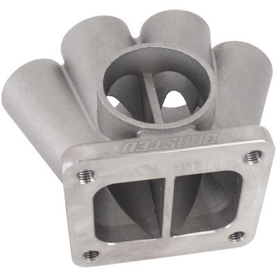 AeroFlow=6 into 1 Oval Turbo Merge Collector T4 Twin Entry Flange 54mm I.D Wastegate
