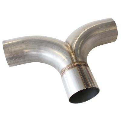 AeroFlow=Stainless Steel Y-Pipe 3-1/2" Radius Flow Bend 3-1/2" O.D