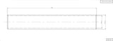 AeroFlow=1-5/8" (41mm) Steam Pipe Tube Straight 300mm Long 1/8"