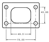 AeroFlow=T28 Stainless Steel Turbine Inlet Flange Weld-On Suit GT25/GT28