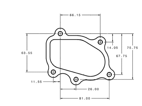 AeroFlow=Stainless Steel Turbine Outlet Flange Weld-On Suit