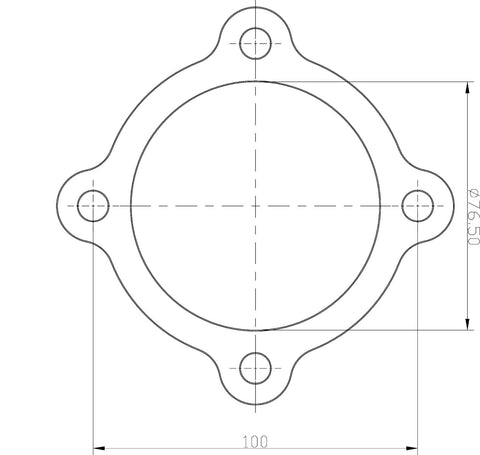 AeroFlow=Stainless Steel Turbine Outlet Flange Weld-On Suit