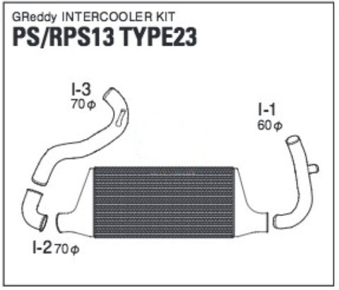 TRUST GREDDY FRONT MOUNTED INTERCOOLER KIT TYPE23F - PS13 RPS13