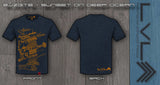 Toyota Supra / Aristo 2JZ-GTE - Exploded engine fitted short-sleeve mens t-shirt