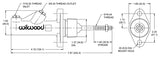 WILWOOD - IN-LINE 3/4" MASTER CYLINDER - 260-6089