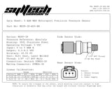 SYLTECH SENSORS = MOTORSPORT PRECISION MAP/PRESSURE SENSOR