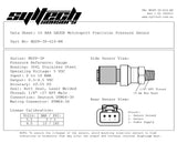 SYLTECH SENSORS = MOTORSPORT PRECISION MAP/PRESSURE SENSOR