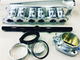 PLAZMAMAN-2JZ-GE “N/A HEAD” BILLET INLET MANIFOLD – 6 INJECTOR