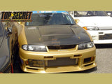 Top Secret Style , Aftermarket , Fibreglass , Front Bar , Nissan R33 Skyline Gts-t