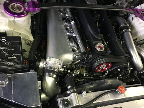 PLAZMAMAN-RB26 GT-R FULL BILLET RUNNER INLET MANIFOLD–6 INJECTOR