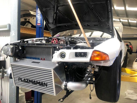 Plazmaman-Air to Air/Nissan/8″ Super Cooler–GT-R 600x300x200mm Intercooler–2200hp