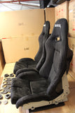 Bride Stradia 2 Style , Black , Alcantara , Reclinable Raceseat