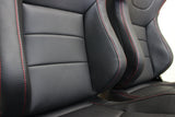 Recaroo Euro 2 Style Black Leather Reclinable Raceseats