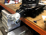 PLAZMAMAN-INTAKE TWIN ENTRY BILLET ADAPTOR - TWIN 3.5" TO 5"