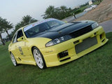 Top Secret Style , Aftermarket , Fibreglass , Front Bar , Nissan R33 Skyline Gts-t