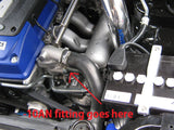 Plazmaman Ford Falcon Barra 4.0L -10AN Thermostat housing adapter