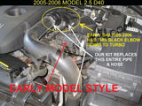 Plazmaman -Navara D40/Pathfinder 05-06 Hot Side Piping Kit