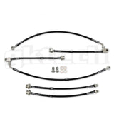 GKTECH = Z34 370Z BRAIDED BRAKE LINE SET