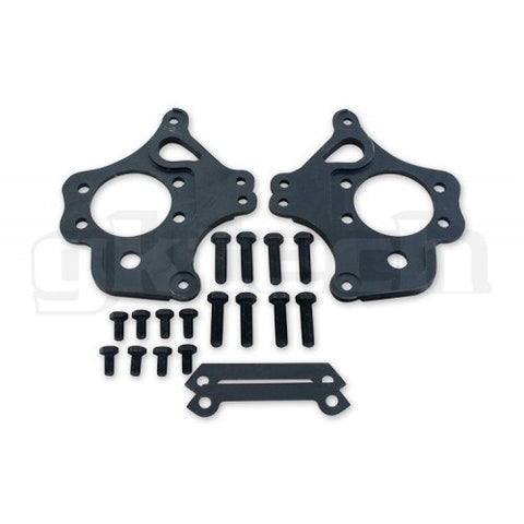 GKTECH = 2 POT NISSAN DUAL CALIPER BRACKETS (PAIR)