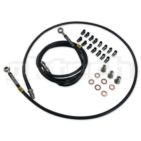 GKTECH = RHD - INLINE BRAIDED BRAKE LINE KIT
