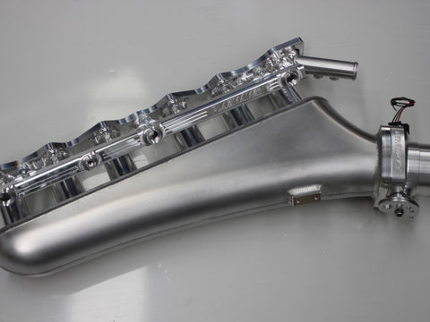 PLAZMAMAN-RB30 VL ‘SINGLE CAM’ BILLET INLET MANIFOLD – 12 INJECTOR TWIN RAIL