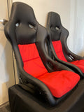 Podium Position. Alcantara Durable Fabric Recaroo Pole Fixed Back Red Or Black