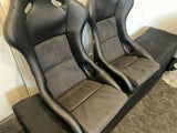 Podium Position. Alcantara Durable Fabric Recaroo Pole Fixed Back Red Or Black