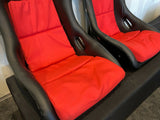 Podium Position. Alcantara Durable Fabric Recaroo Pole Fixed Back Red Or Black