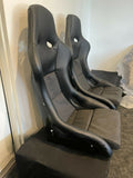 Podium Position. Alcantara Durable Fabric Recaroo Pole Fixed Back Red Or Black