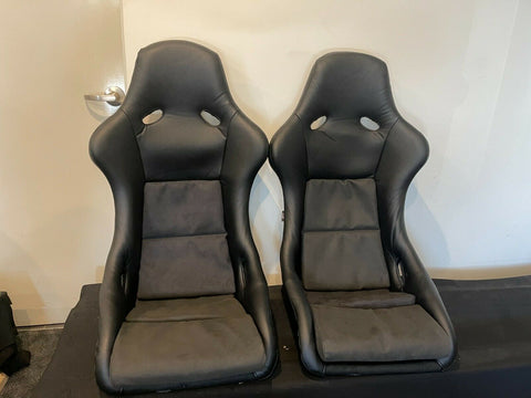 Podium Position. Alcantara Durable Fabric Recaroo Pole Fixed Back Red Or Black