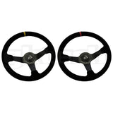 GKTECH=STEERING WHEEL 350MM DEEP DISHED SUEDE