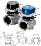 Turbosmart External Wastegate Gen 4 WG40 Compgate 40mm 7 Psi Black