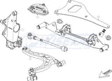 WISEFAB=Nissan S13 Front V2 Drift Angle Lock Kit with Rack Relocation